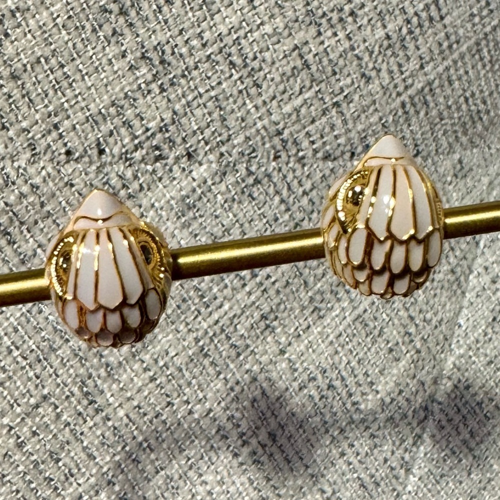 Kurt Geiger Lavender Enamel Eagle Stud Earrings